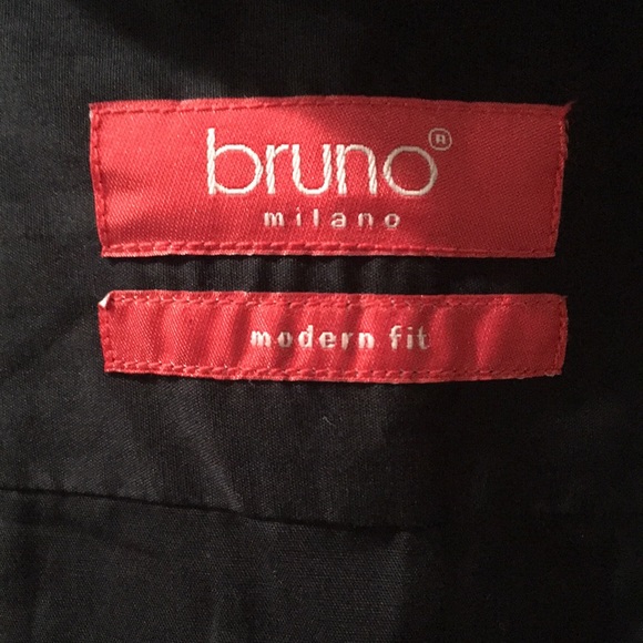 New With Tags Modern Fit Long Sleeve Button Down Shirt (Bruno) - Picture 7 of 14